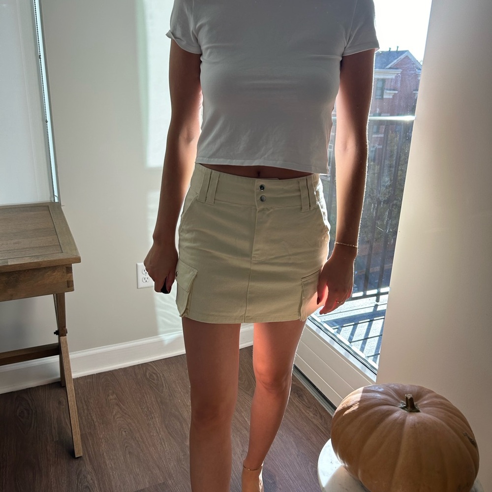Women's Butter Yellow Mini Skirt